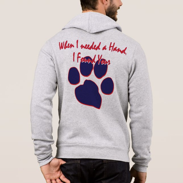 Als ich eine Hand brauchte, fand ich deine Paare Hoodie (Rückseite)