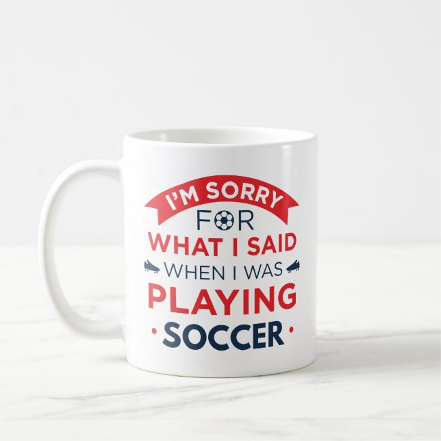 Als ich Fußball spielte Kaffeetasse (Links)