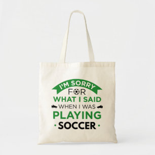 Als ich Fußball spielte Tragetasche
