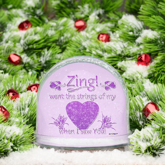 Als ich lila Zing in mein Herz einstieg, Schneekugeln (Weihnachten)