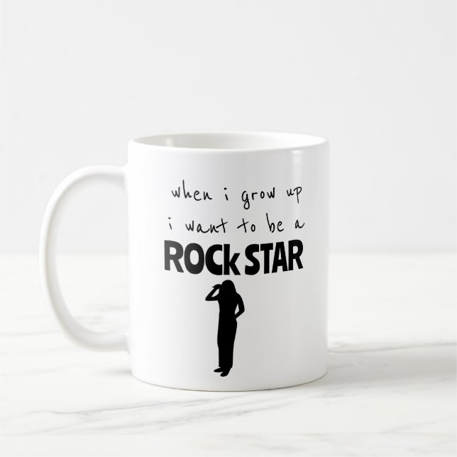Als ich mit Rock Star Kaffee Tasse aufwuchs (Links)
