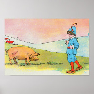 Als ich nach Bonner ging, traf ich ein Schwein - K Poster