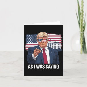 Als ich Sprichwort Trump Patriotic USA politisch Karte