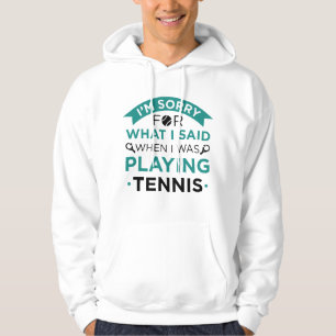 Als ich Tennis spielte Hoodie