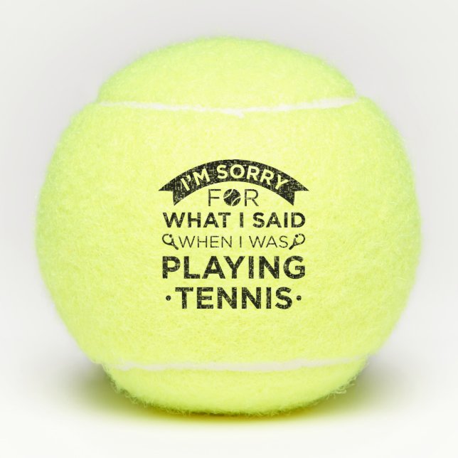 Als ich Tennis spielte Tennisbälle (Vorderseite)