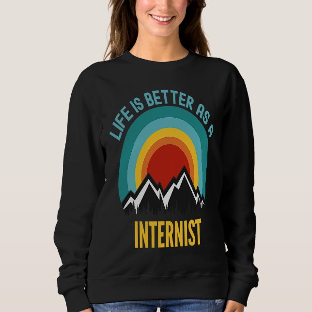 Als Internist Sweatshirt (Vorderseite)