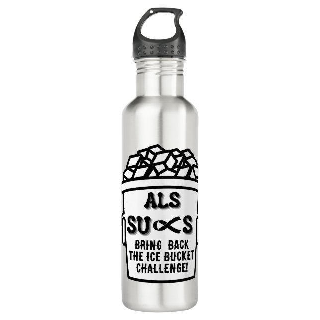 ALS IST ZUM KOTZEN EDELSTAHLFLASCHE (Vorderseite)