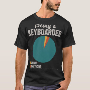 Als Keyboarder Musiker Funny Keyboard Player T-Shirt