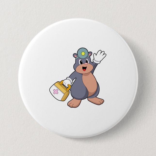 Als Krankenschwester mit Verbandskasten.PNG Button (Vorderseite)