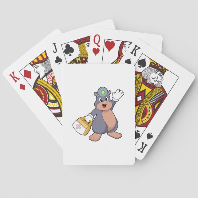 Als Krankenschwester mit Verbandskasten.PNG Spielkarten (Rückseite)