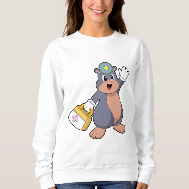Als Krankenschwester mit Verbandskasten.PNG Sweatshirt (Vorderseite)