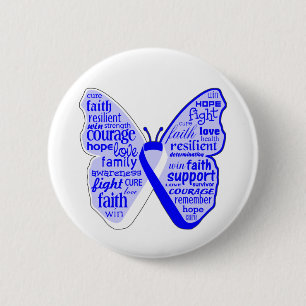 Als-Krankheits-Bewusstseins-Schmetterlings-Band Button