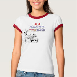 ALS Laufendes Vintag inspiriert Ringer-T-Shirt T-Shirt