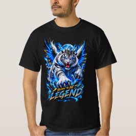 Als Legende geboren – T-Shirt mit wildem weißen Ti