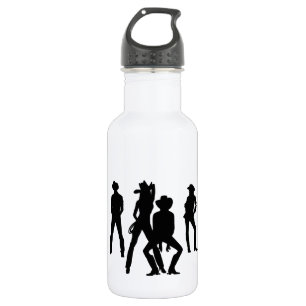Als Line Dance verwendet Edelstahlflasche