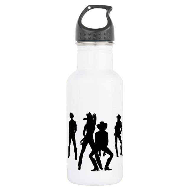 Als Line Dance verwendet Edelstahlflasche (Vorderseite)