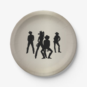 Als Line Dance verwendet Pappteller