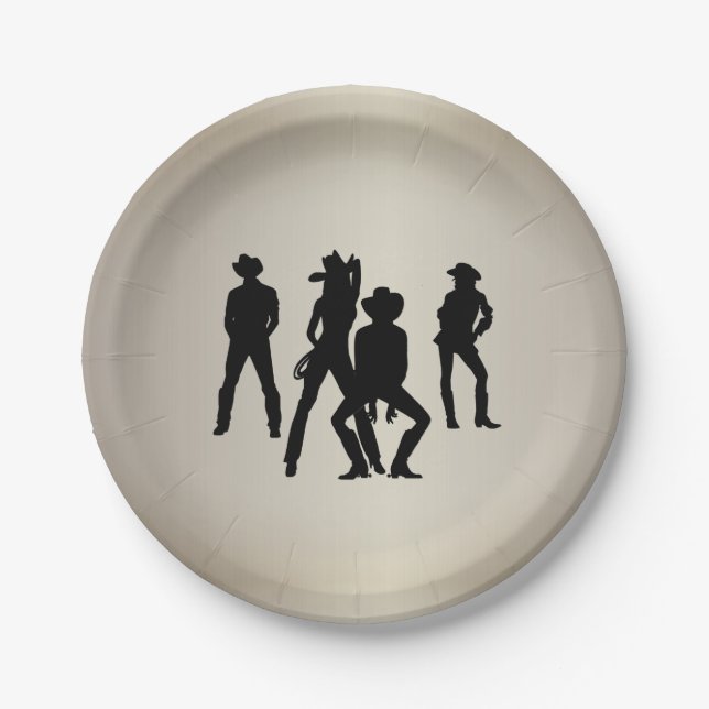 Als Line Dance verwendet Pappteller (Vorderseite)
