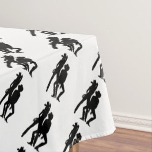 Als Line Dance verwendet Tischdecke
