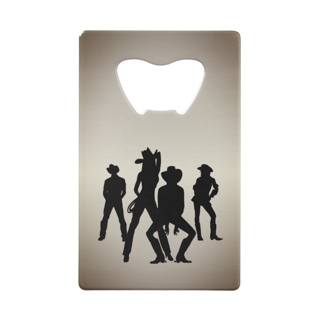 Als Line Dance Western verwendet Geldbeutel Flaschenöffner (Rückseite)