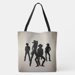 Als Line Dance Western verwendet Tasche