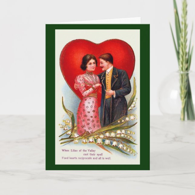 Als Maiglöckchen ihren Bann warfen Feiertagskarte (Vorderseite)
