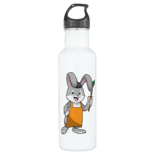 Als Maler mit Pinsel Edelstahlflasche