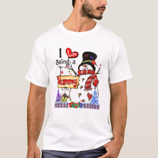 Als Mama Snowman T-Shirt