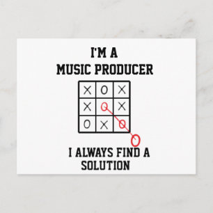 Als Musikproduzent finde ich immer eine Lösung   Postkarte