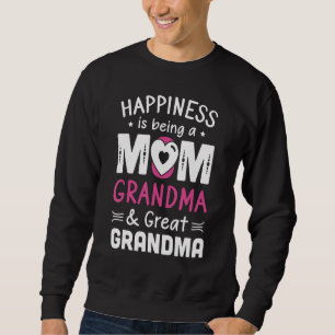 Als Mutter, Oma und Ur-Oma Glück Oma Sweatshirt