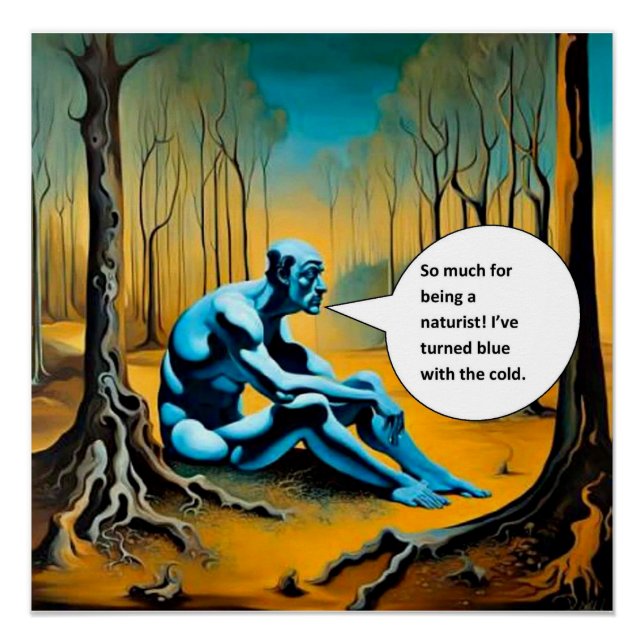 Als Nudist Poster (Vorderseite)