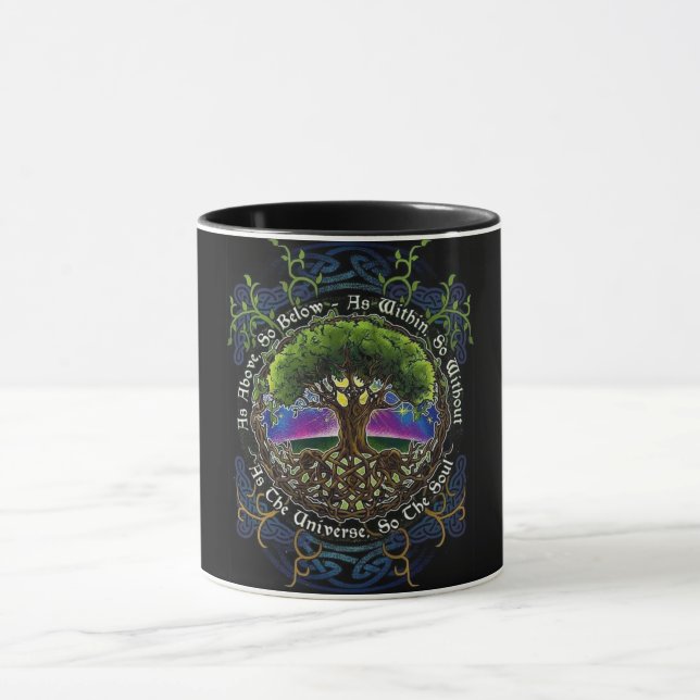 Als oben so unter Tasse (Zentrum)