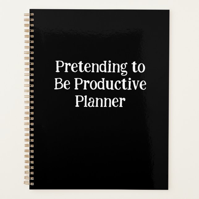 Als produktiver Planer (Vorderseite)