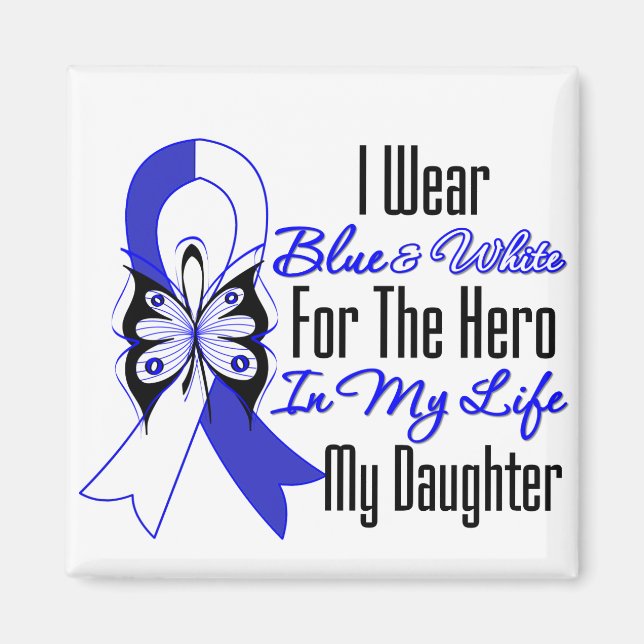 ALS Ribbon Hero in My Life My Daughter Magnet (Vorne)
