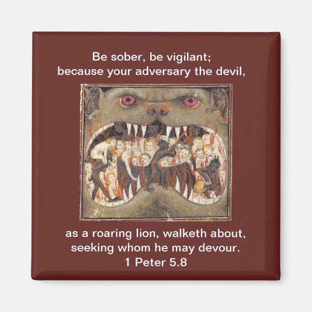 ... Als rotierende Löwe - Magnet (Vorne)