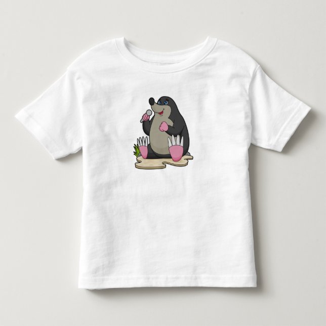 Als Sängerin mit Mikrofon Kleinkind T-shirt (Vorderseite)