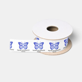 Als-Schmetterlings-Band von Hoffnung 1,5" Satinband