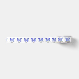 Als-Schmetterlings-Band von Hoffnung 1,5" Satinband