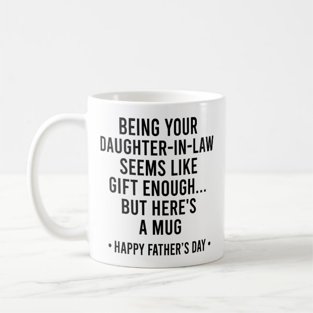 Als Schwiegertochter zu sein scheint ein Geschenk  Kaffeetasse (Links)