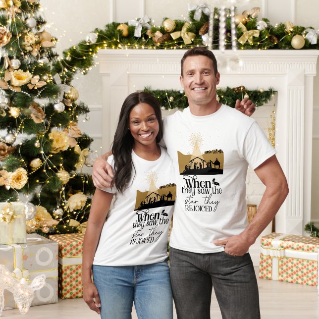 Als sie den Stern sahen, freuten sie sich über die T-Shirt (Von Creator hochgeladen)