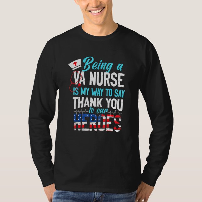 Als VA-Krankenschwester möchte ich Ihnen danken fü T-Shirt (Vorderseite)
