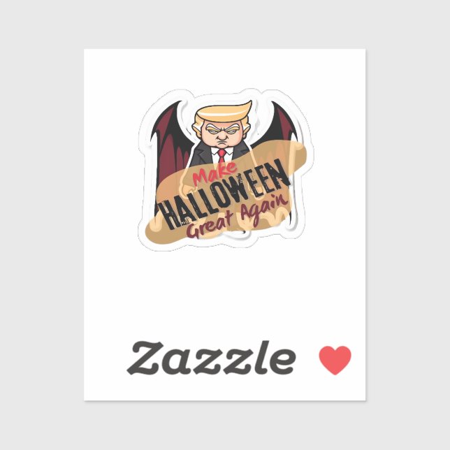 Als Vampire - Mache Halloween wieder groß. Klassis Aufkleber (Blatt)