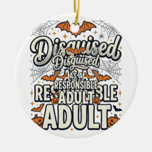 Als verantwortungsvoller Erwachsener verkleidet Ha Keramik Ornament