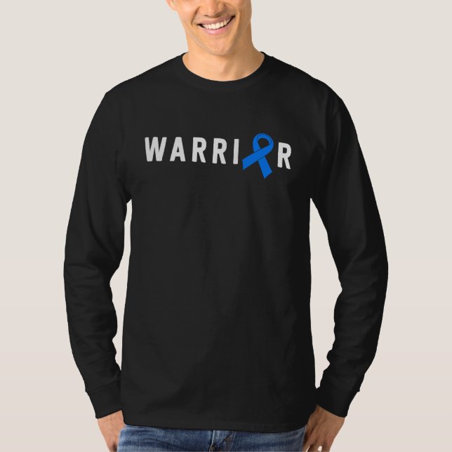 ALS Warrior Men Dad Father Lou Gehrigs Blue Ribbon T-Shirt (Vorderseite)