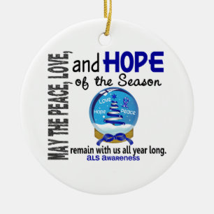 Als-Weihnachten 3 Schnee-Kugel-Verzierungen Keramikornament
