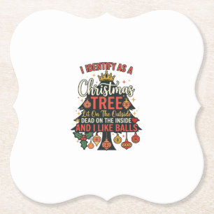 Als Weihnachtsbaum-Kronenbälle identifizieren Untersetzer