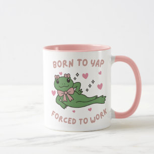 Als Welpe geboren, zum Arbeiten gezwungen Lustiger Tasse