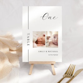 Als wir älter waren, unterzeichnete die Tischnumme Tischnummer