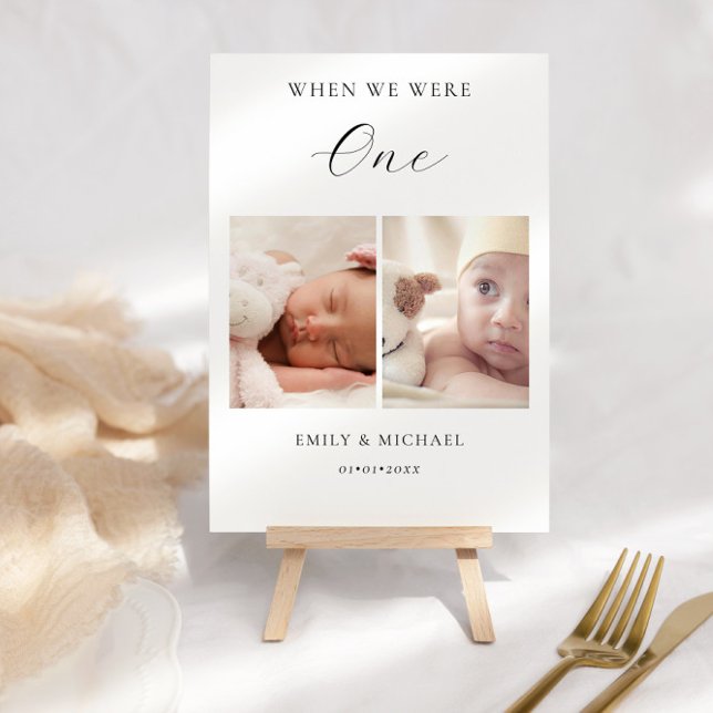 Als wir älter waren, unterzeichnete die Tischnumme Tischnummer (Von Creator hochgeladen)