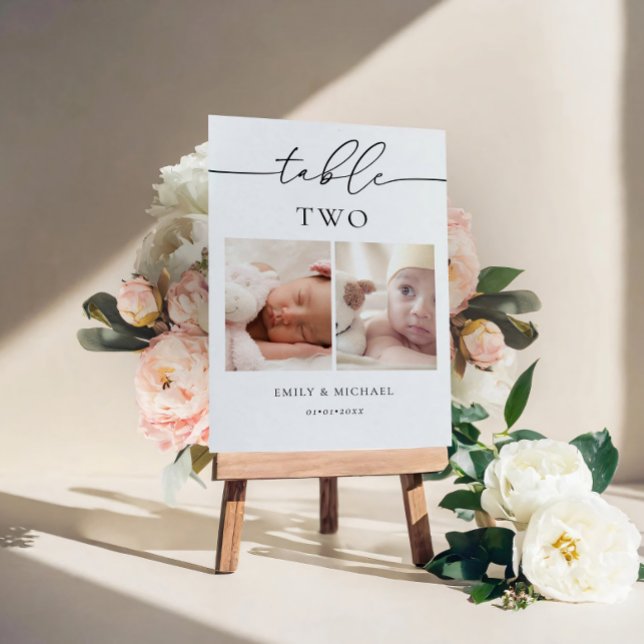 Als wir älter waren, unterzeichnete die Tischnumme Tischnummer (Von Creator hochgeladen)